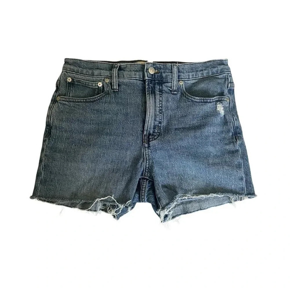Madewell The Mid-rise Perfect Vintage‎ Jean Distressed Cut Off Size 28 - Picture 1 of 4